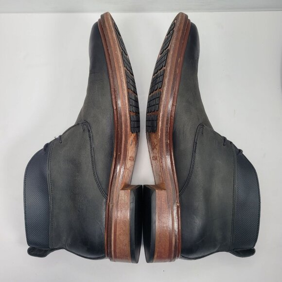Cole Haan Colton Men's Black & Grey Leather Chukka Boots C20111 US Size 9.5M - Picture 6 of 8